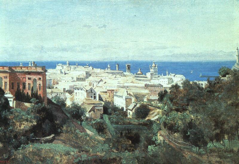  Jean Baptiste Camille  Corot View of Genoa